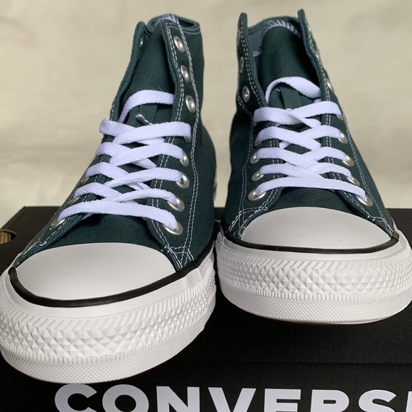 CONVERSE CTAS HI FADED SPRUCE/BLACK/WHITE MENS - Picture 10 of 15